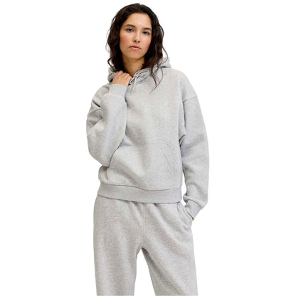 Light Grey Melange - Side - JJXX Womens-Ladies Vesterbro Long-Sleeved Hoodie