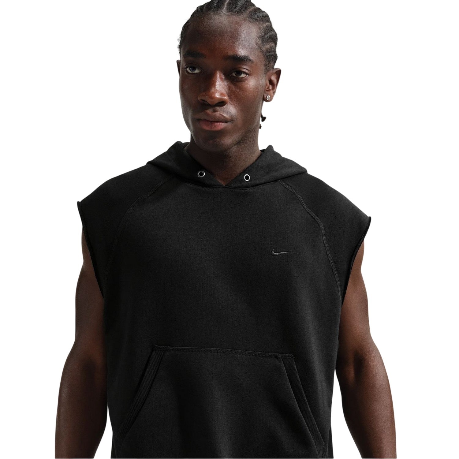 Black - Side - Nike Mens Dri-FIT Hoodie