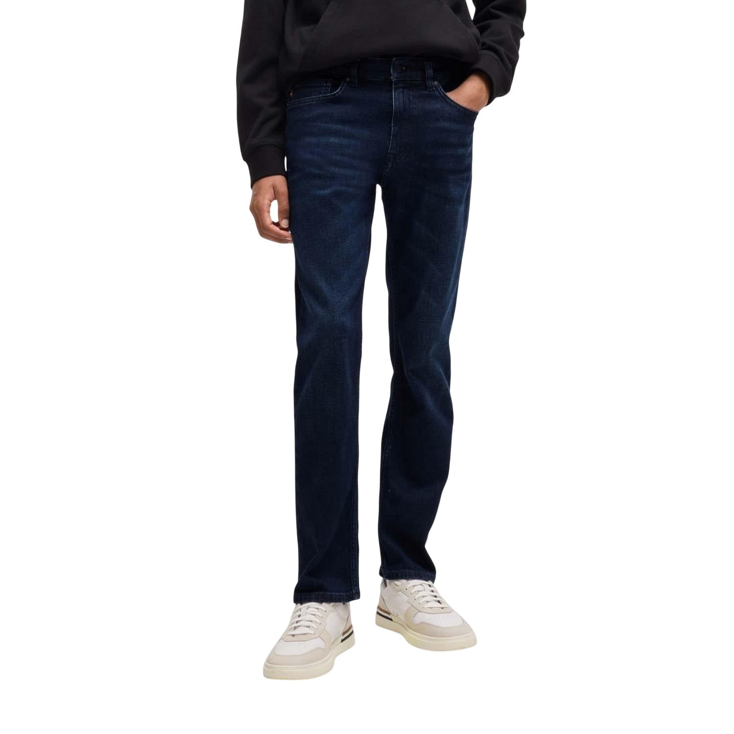 Dark Blue - Pack Shot - Boss Mens Delaware Slim Jeans