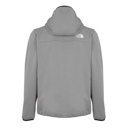 Transparent Grey - Back - The North Face Mens Fleece Full Zip Hoodie