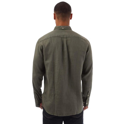 Green - Back - Gant Mens Garment Dyed Regular Shirt