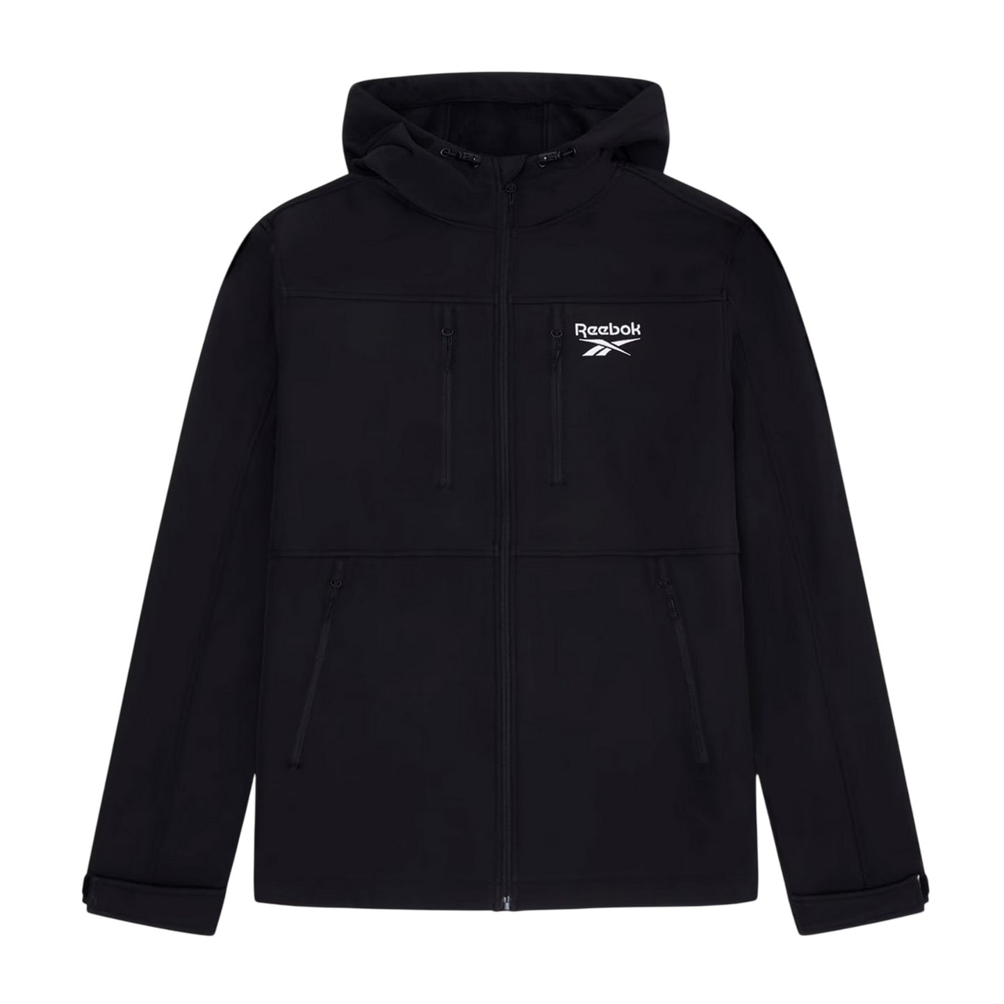 Black - Front - Reebok Mens Logo Windbreaker
