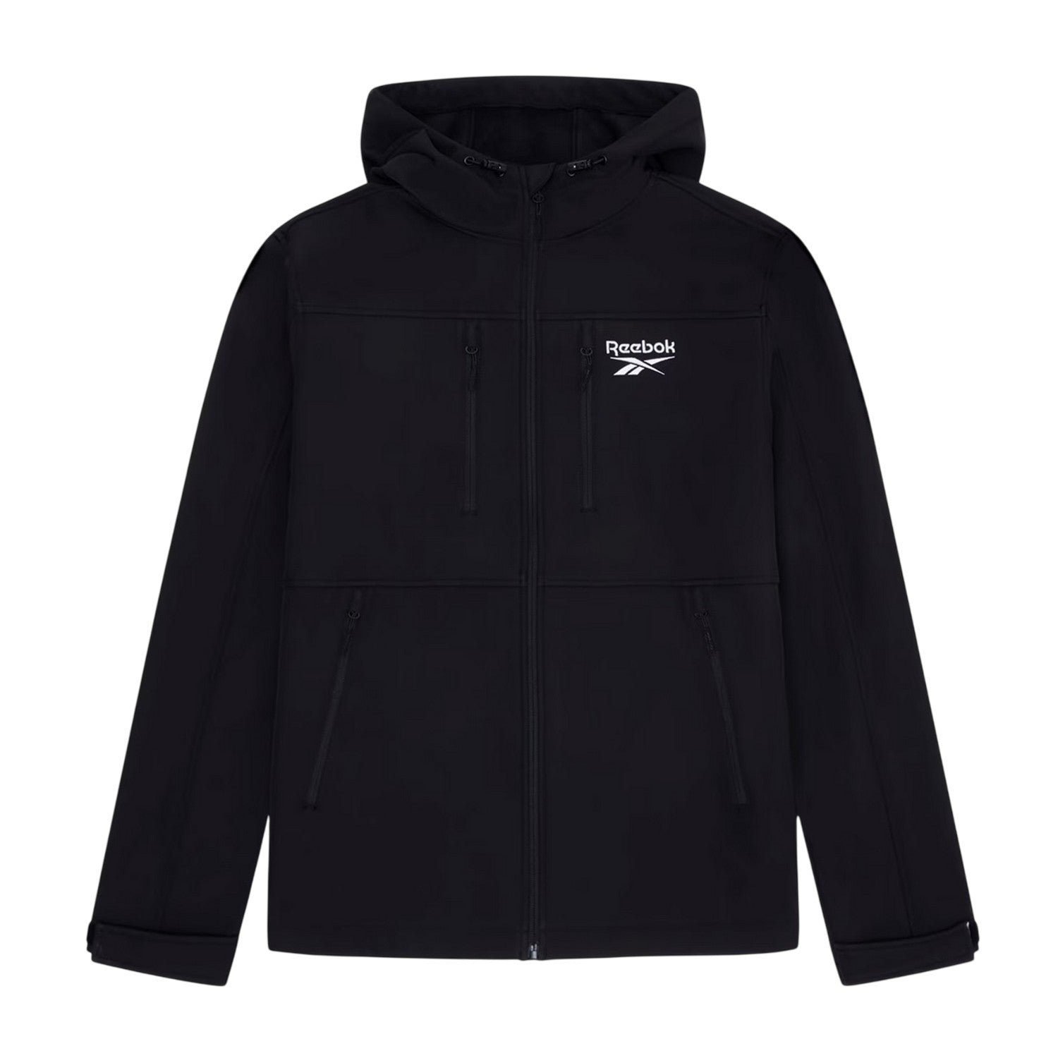 Black - Front - Reebok Mens Logo Windbreaker