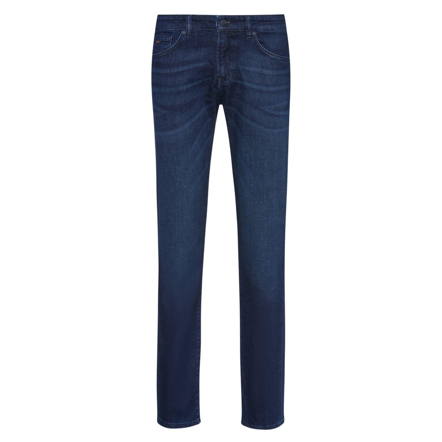 Dark Blue - Front - Boss Mens Delaware Slim Jeans