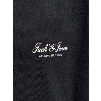 Black - Side - Jack And Jones Childrens-Kids Archive Graphic Short-Sleeved T-Shirt