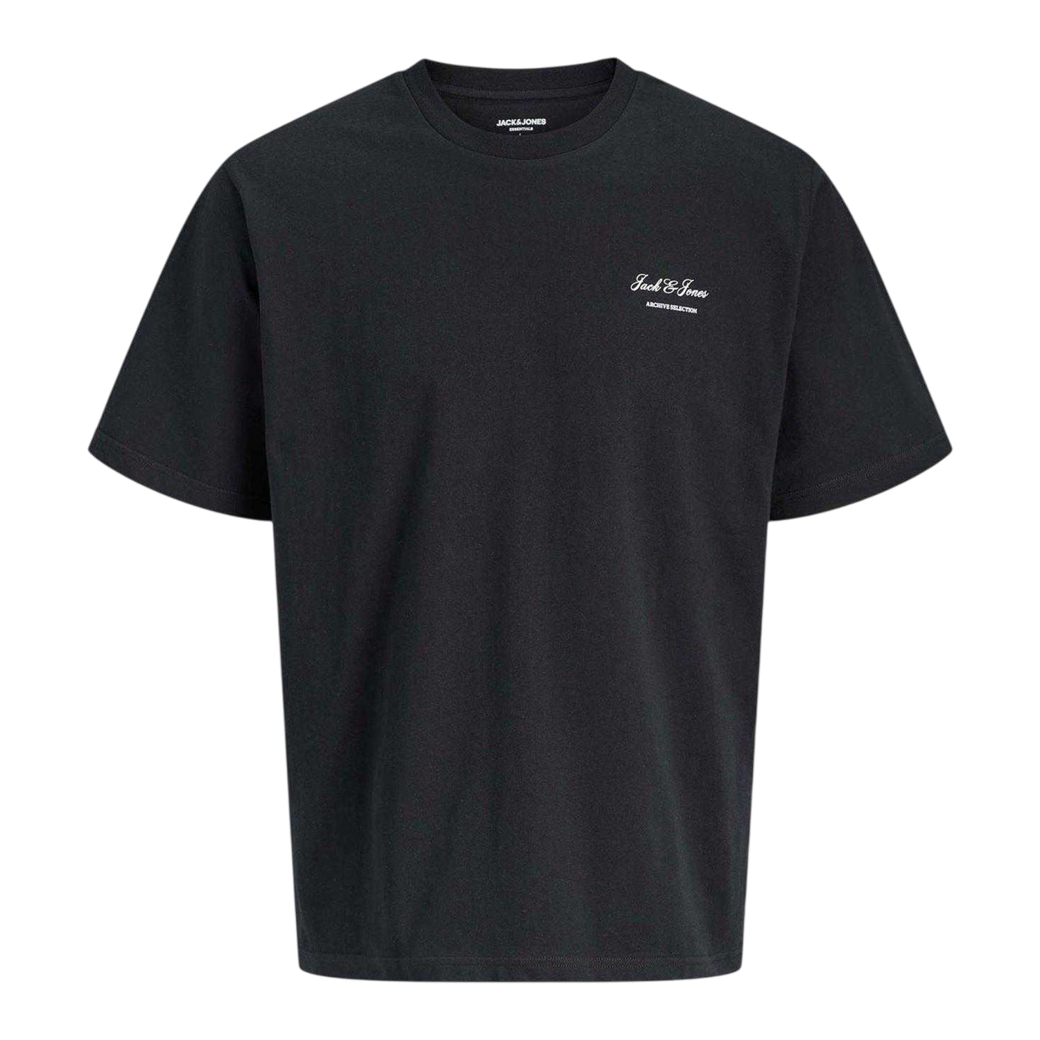 Black - Front - Jack And Jones Childrens-Kids Archive Graphic Short-Sleeved T-Shirt