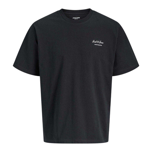 Black - Front - Jack And Jones Childrens-Kids Archive Graphic Short-Sleeved T-Shirt
