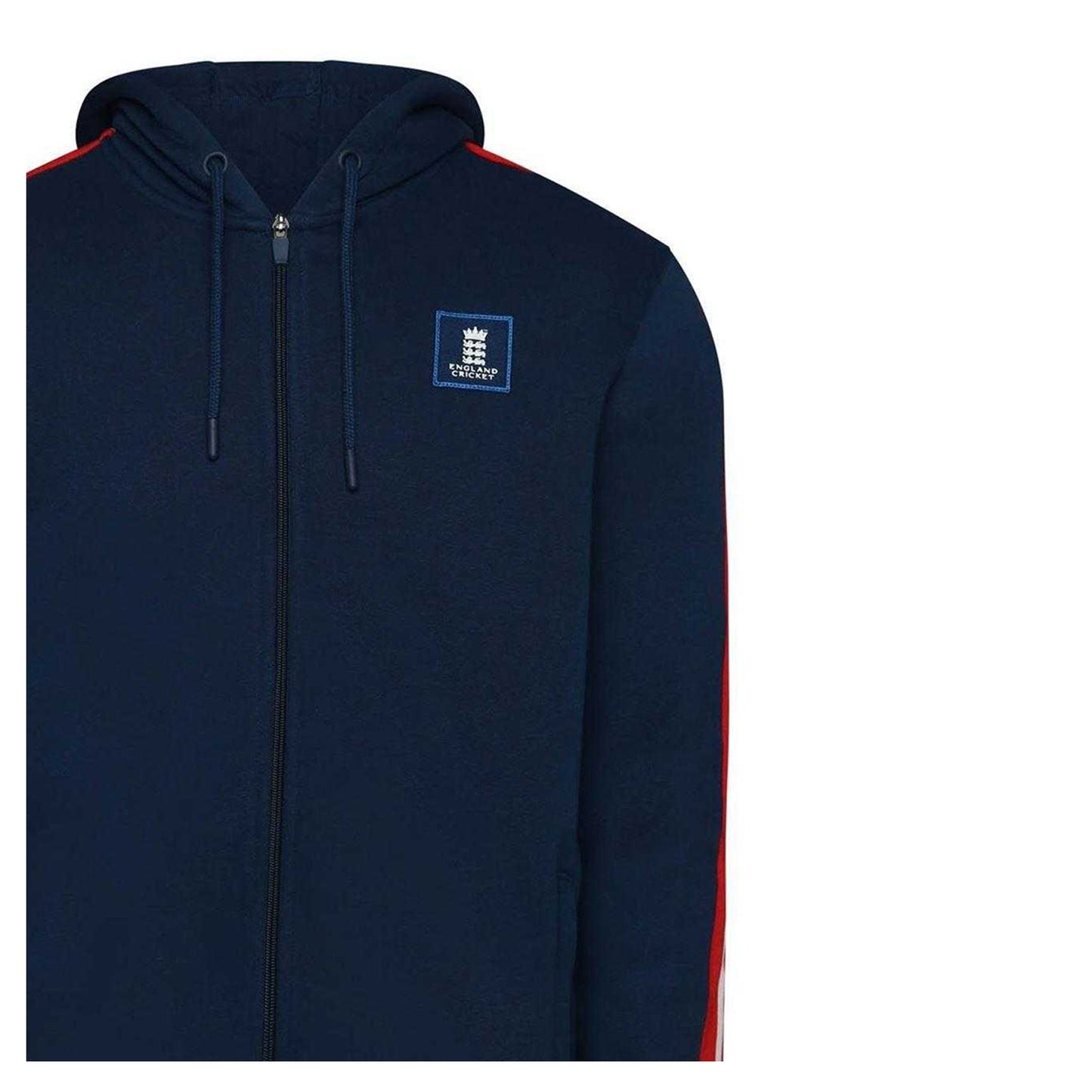 Navy Peony - Side - Castore Mens England Cricket Full Zip Hoodie