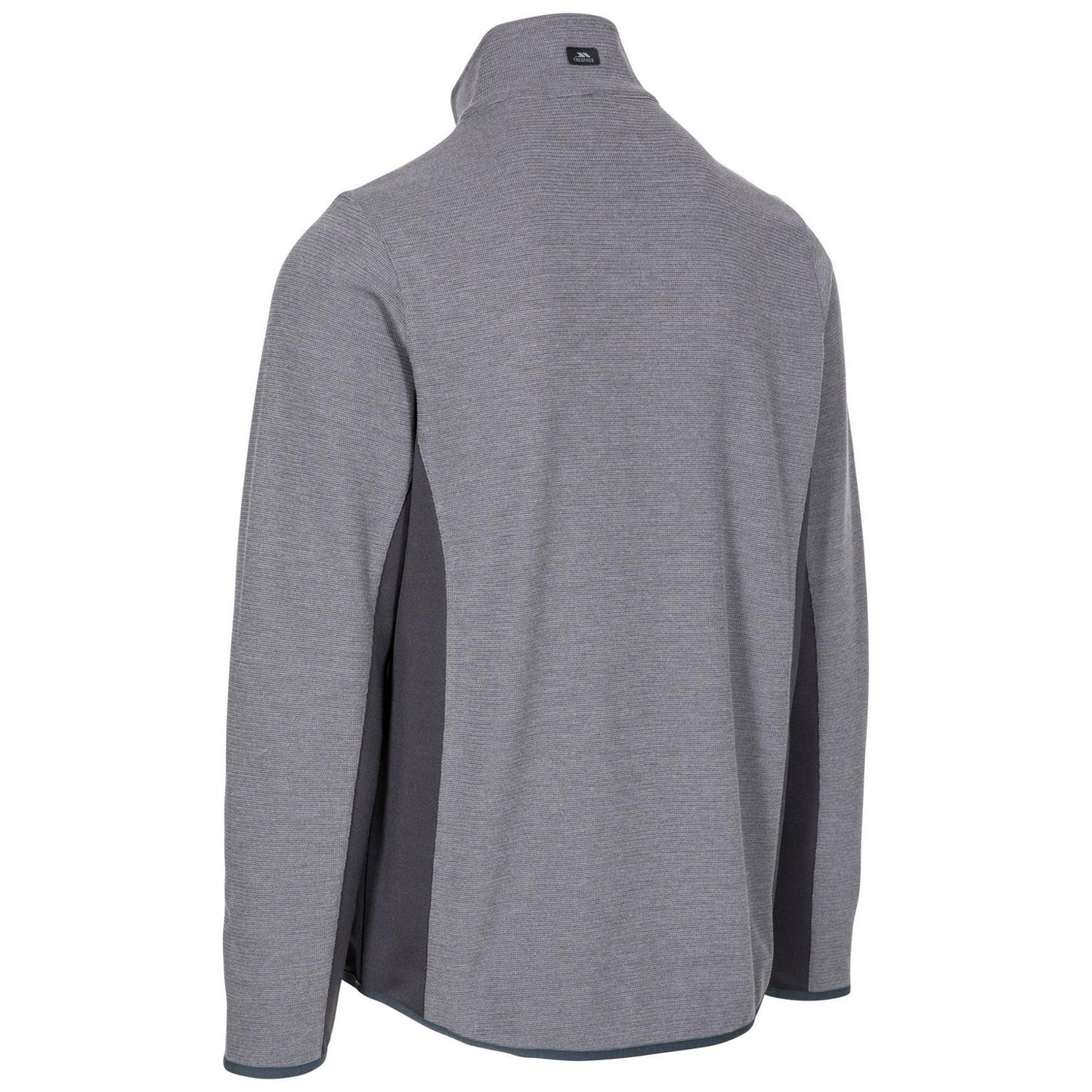 Storm Grey - Back - Trespass Mens Wotterham Mock Neck Long-Sleeved Top