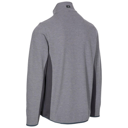 Storm Grey - Back - Trespass Mens Wotterham Mock Neck Long-Sleeved Top