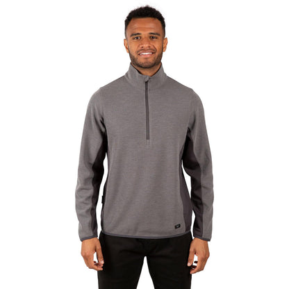 Storm Grey - Side - Trespass Mens Wotterham Mock Neck Long-Sleeved Top