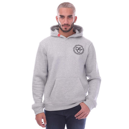 Grey Marl - Front - Duck and Cover Mens Macksony Graphic Hoodie