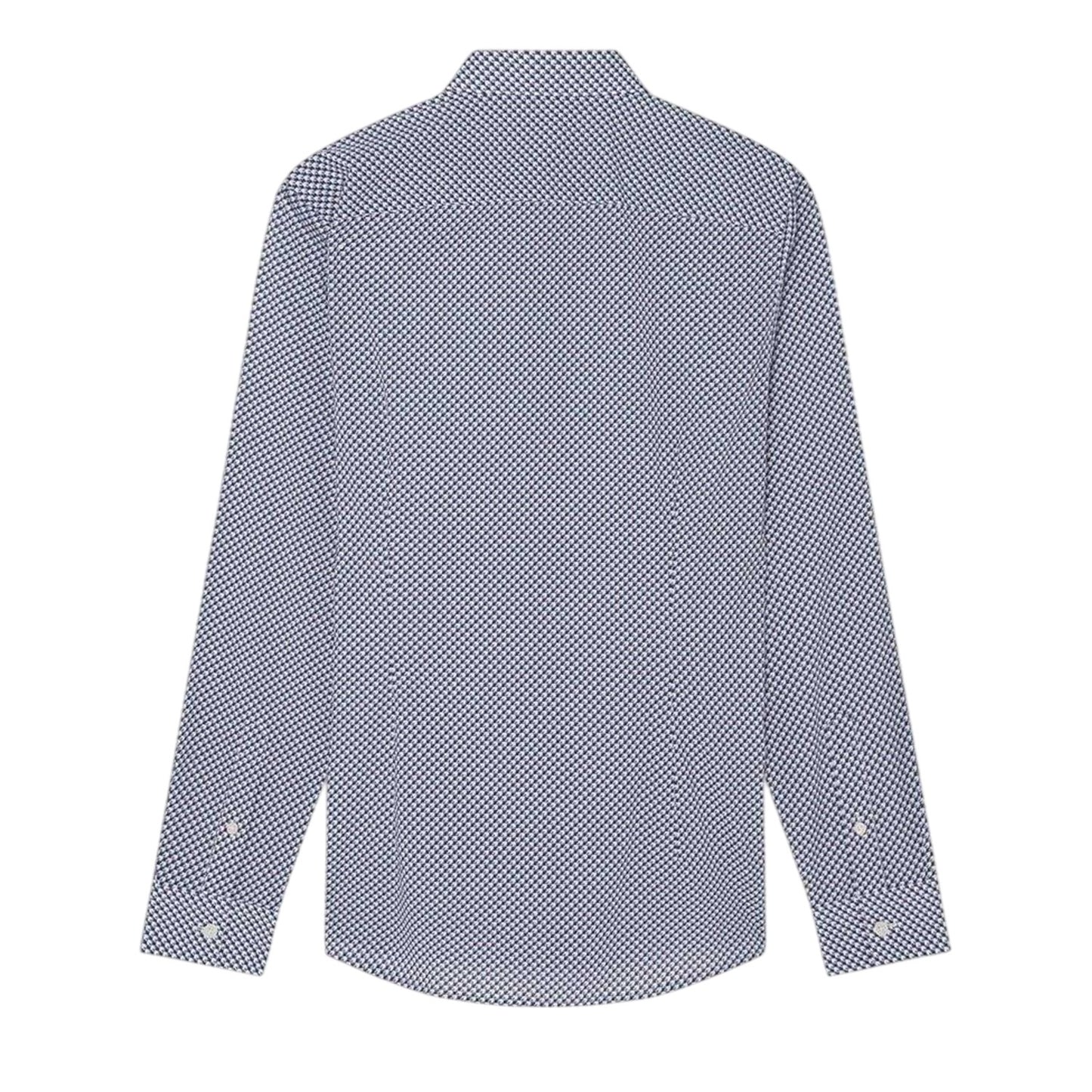 Navy - Back - Ted Baker Mens Geometric Pattern Shirt