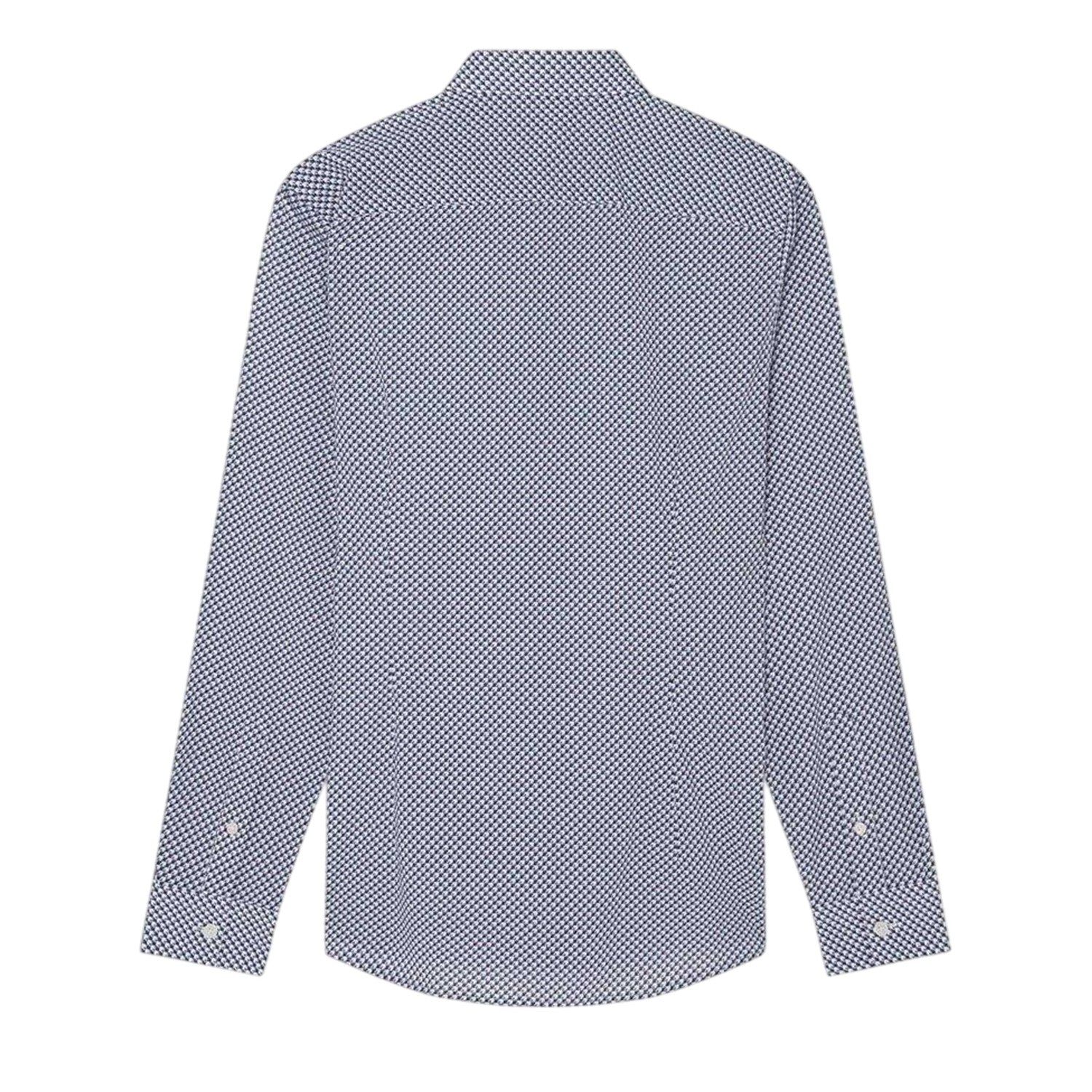 Navy - Back - Ted Baker Mens Geometric Pattern Shirt