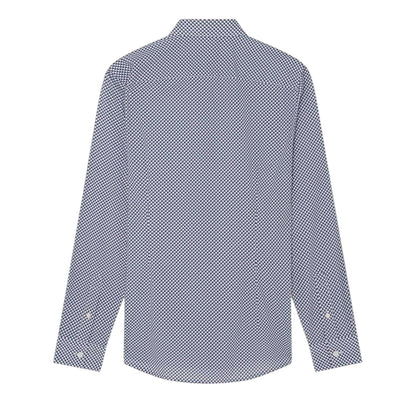 Navy - Back - Ted Baker Mens Geometric Pattern Shirt