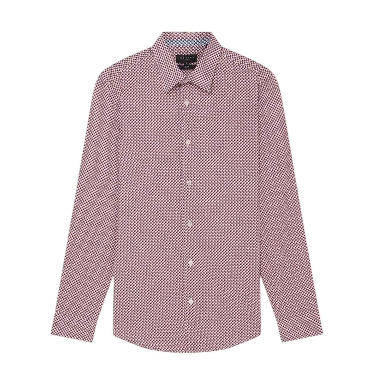 White - Front - Ted Baker Mens Geometric Pattern Shirt