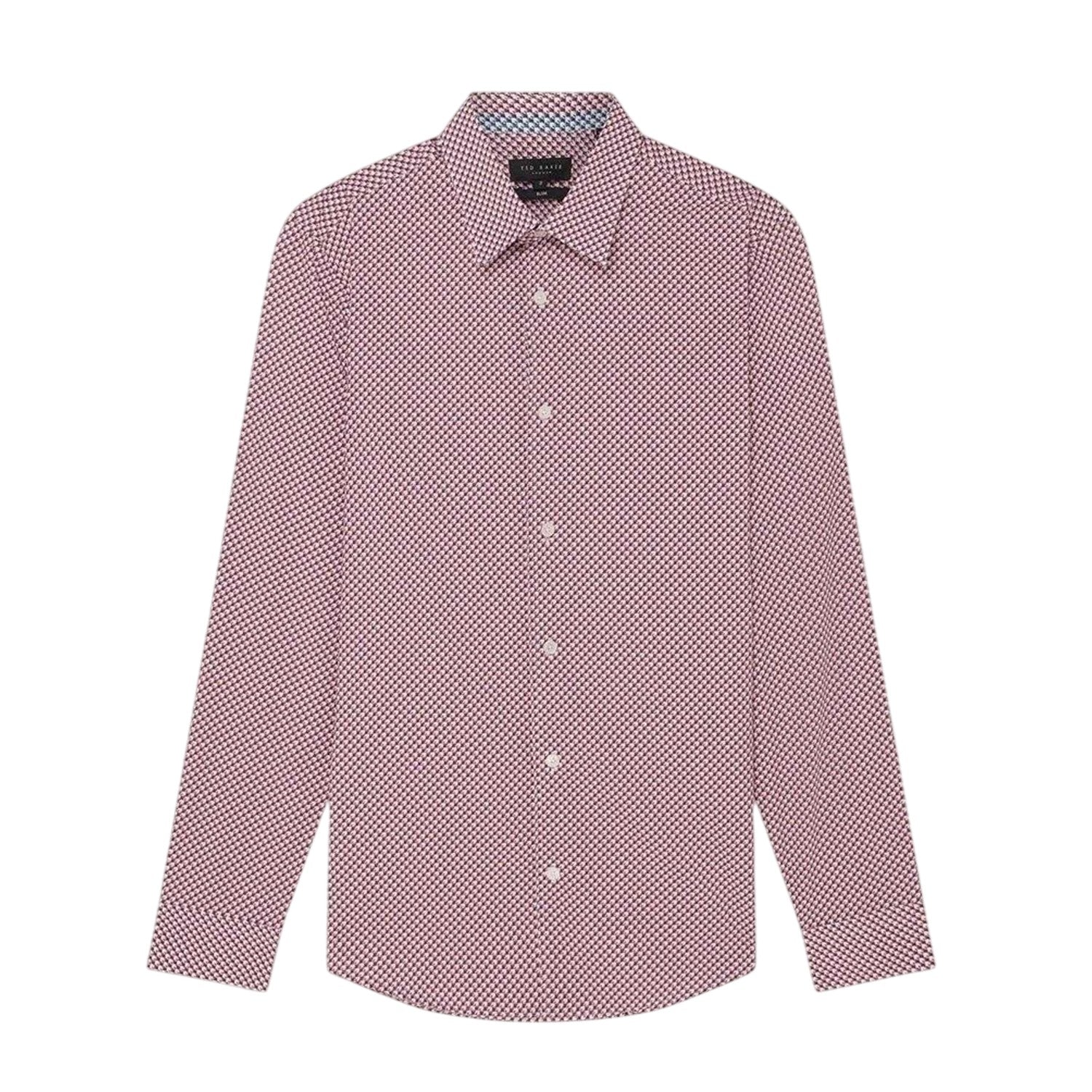 White - Front - Ted Baker Mens Geometric Pattern Shirt