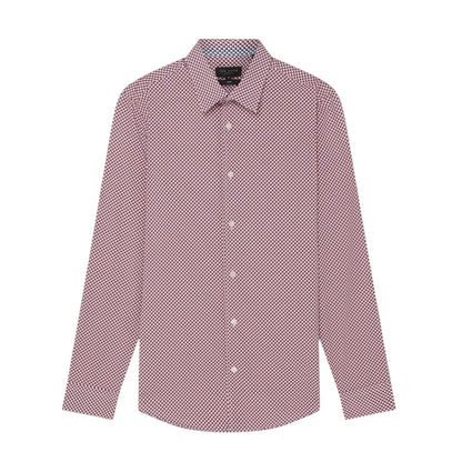 White - Front - Ted Baker Mens Geometric Pattern Shirt