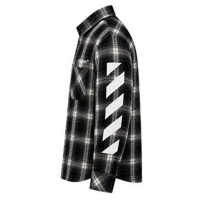 Black-White - Side - Off White Boys Plaid Regular Shirt