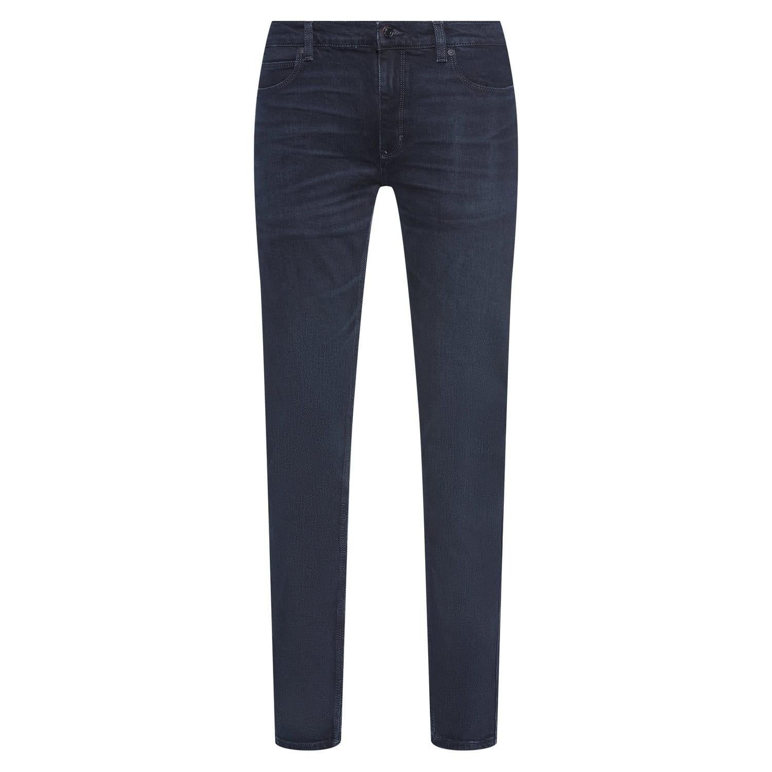 Dark Blue - Front - Boss Mens Tapered Jeans