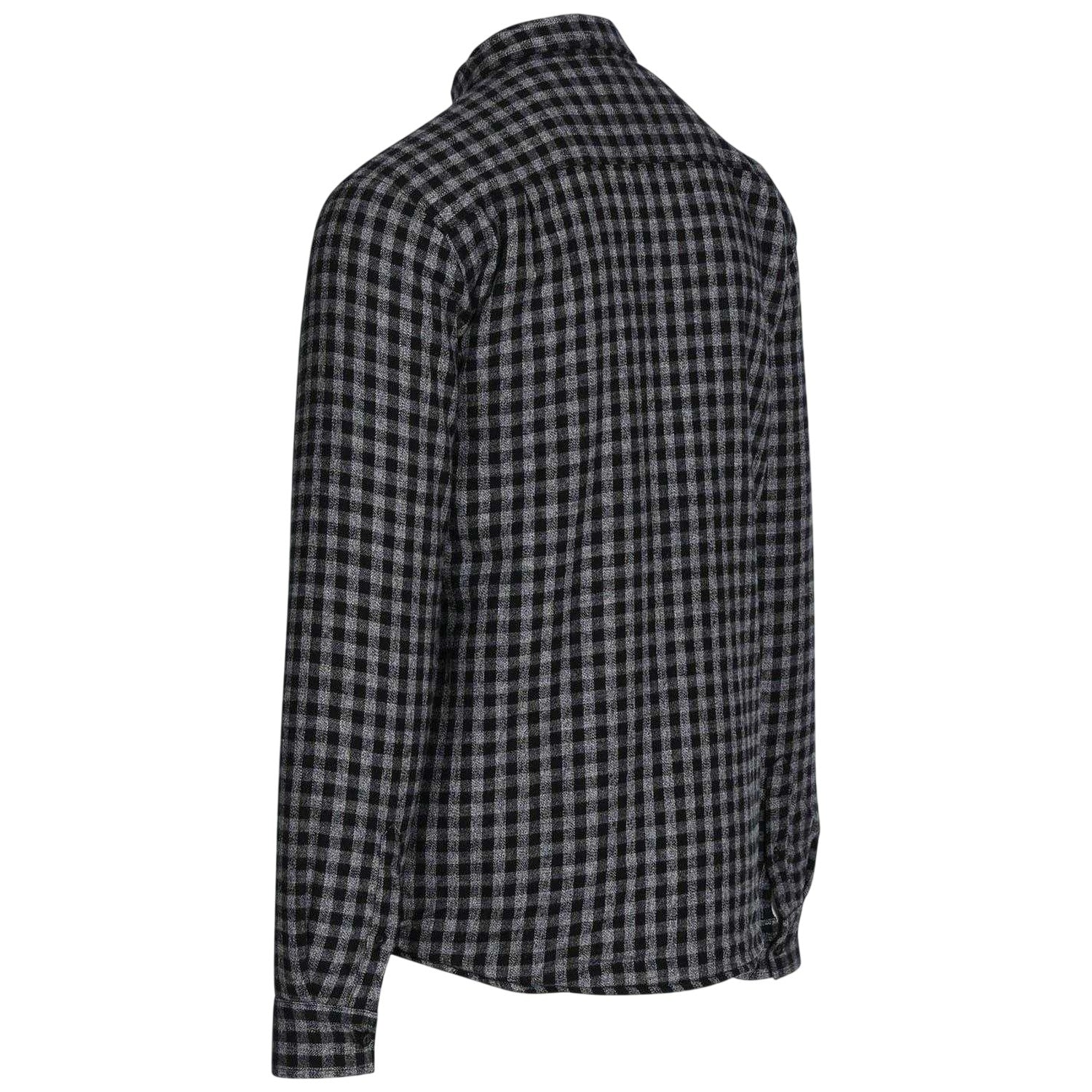 Black - Back - Trespass Mens Checked Regular Shirt