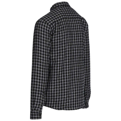 Black - Back - Trespass Mens Checked Regular Shirt