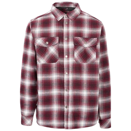 Merlot - Front - Trespass Mens Collared Shirt