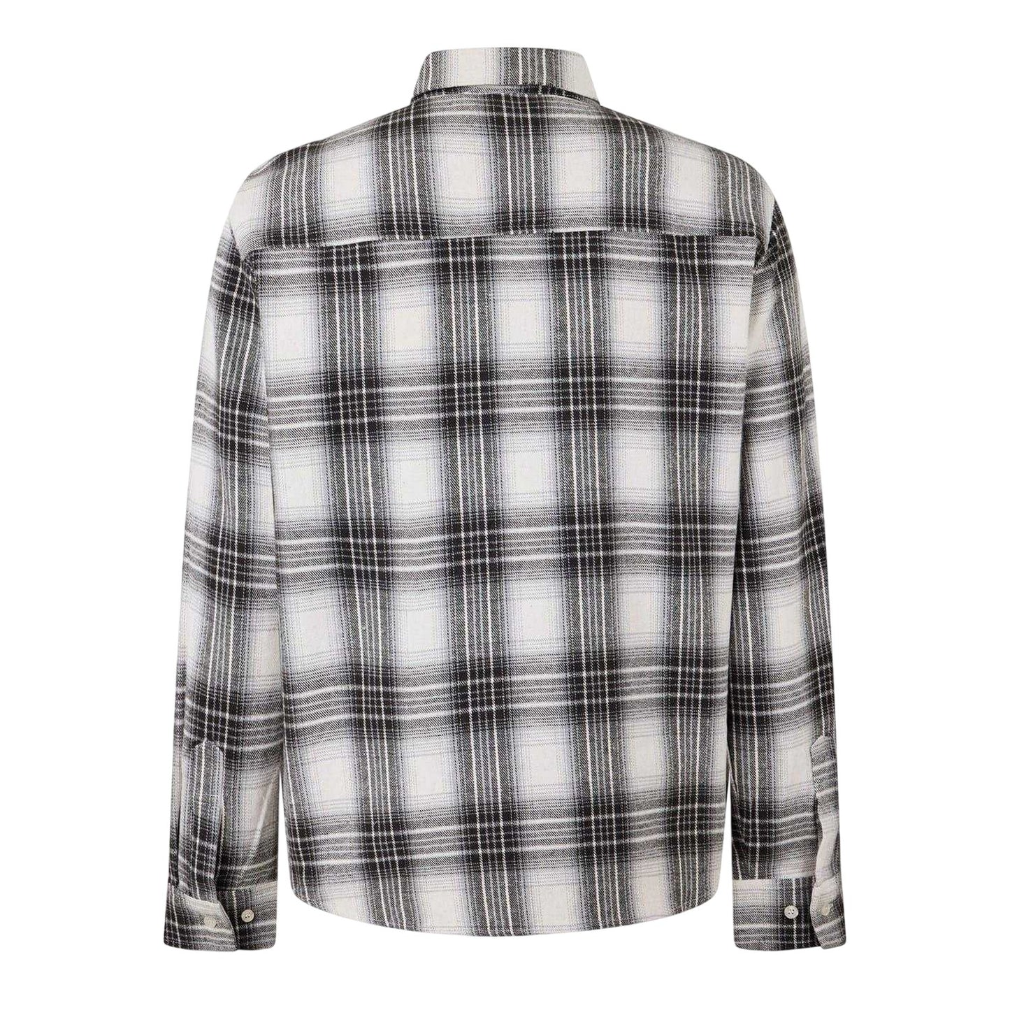 Off White - Back - Jack Wills Mens Plaid Long-Sleeved Shirt