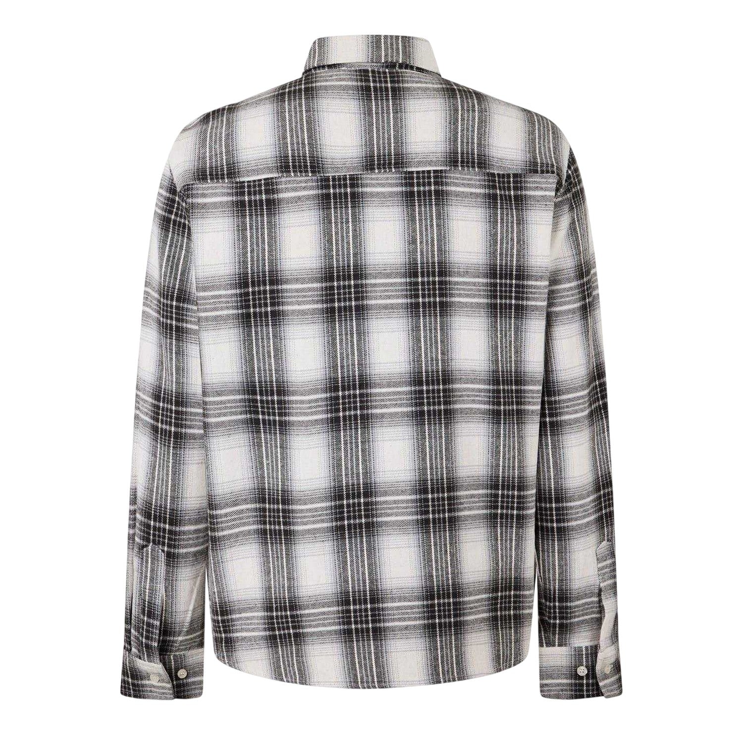 Off White - Back - Jack Wills Mens Plaid Long-Sleeved Shirt