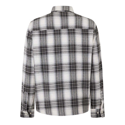 Off White - Back - Jack Wills Mens Plaid Long-Sleeved Shirt