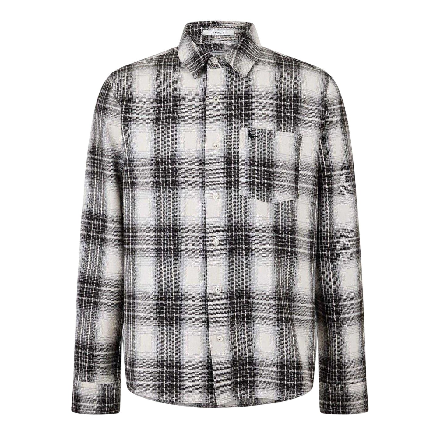 Off White - Front - Jack Wills Mens Plaid Long-Sleeved Shirt