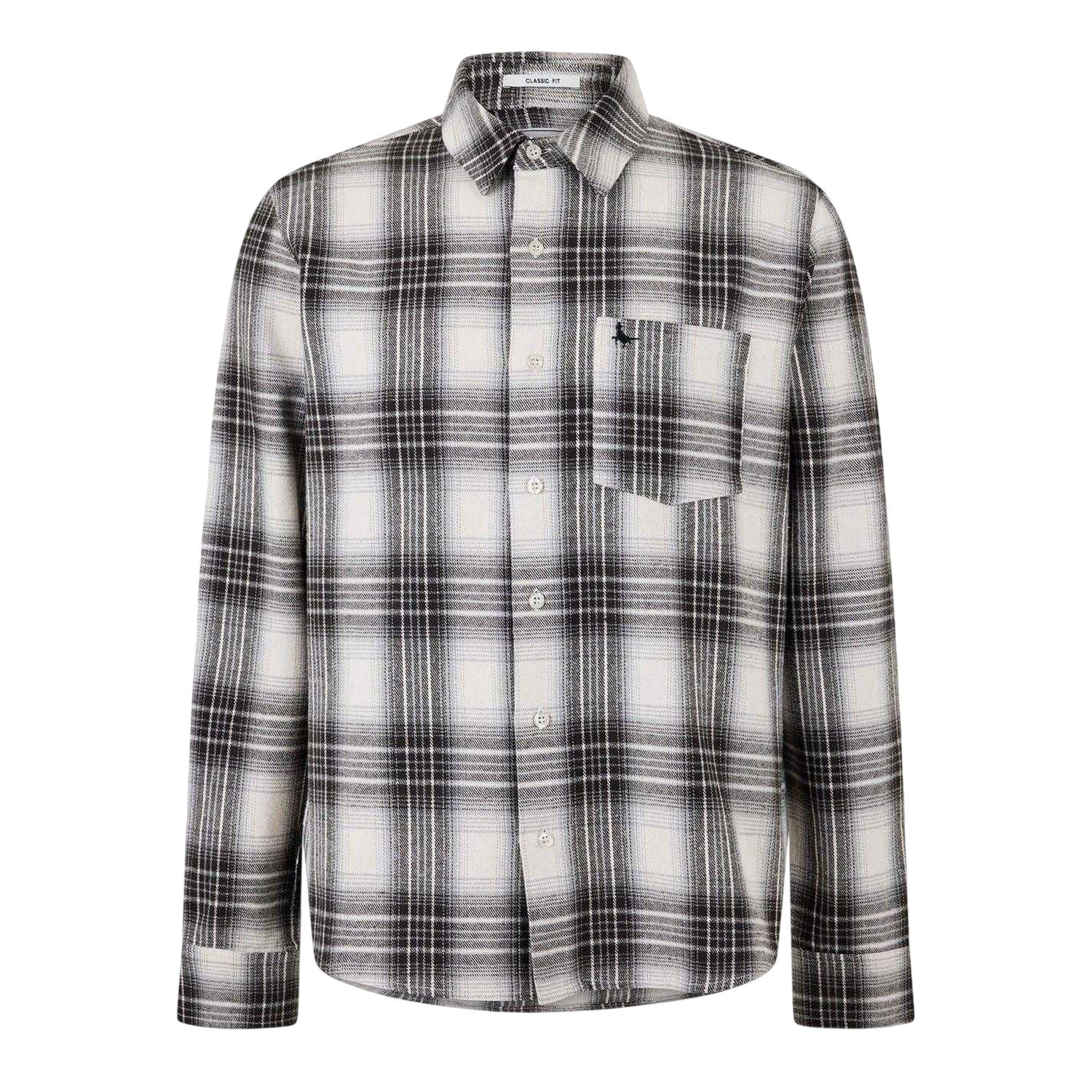 Off White - Front - Jack Wills Mens Plaid Long-Sleeved Shirt