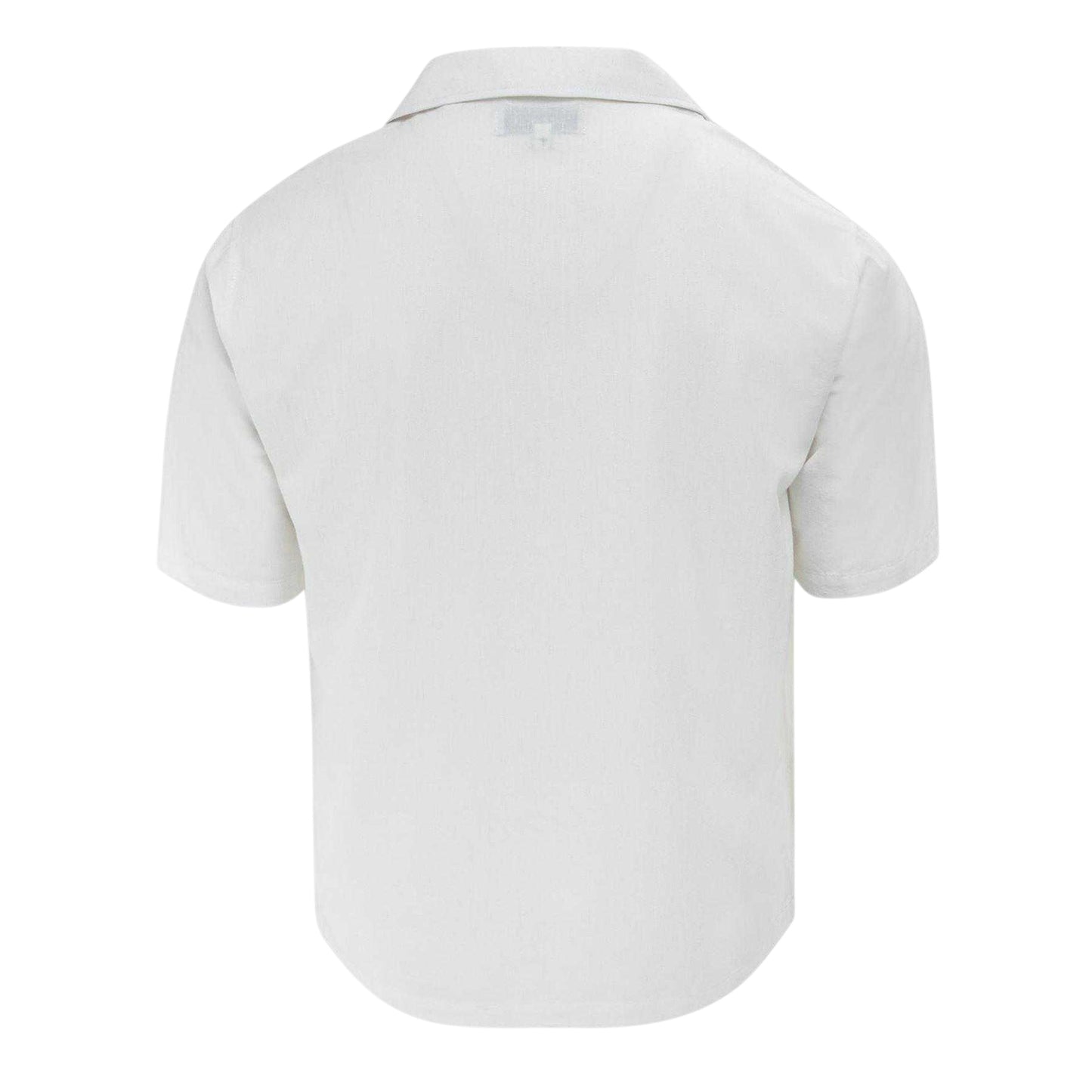 White - Back - Jack Wills Mens Patterned Short-Sleeved Shirt
