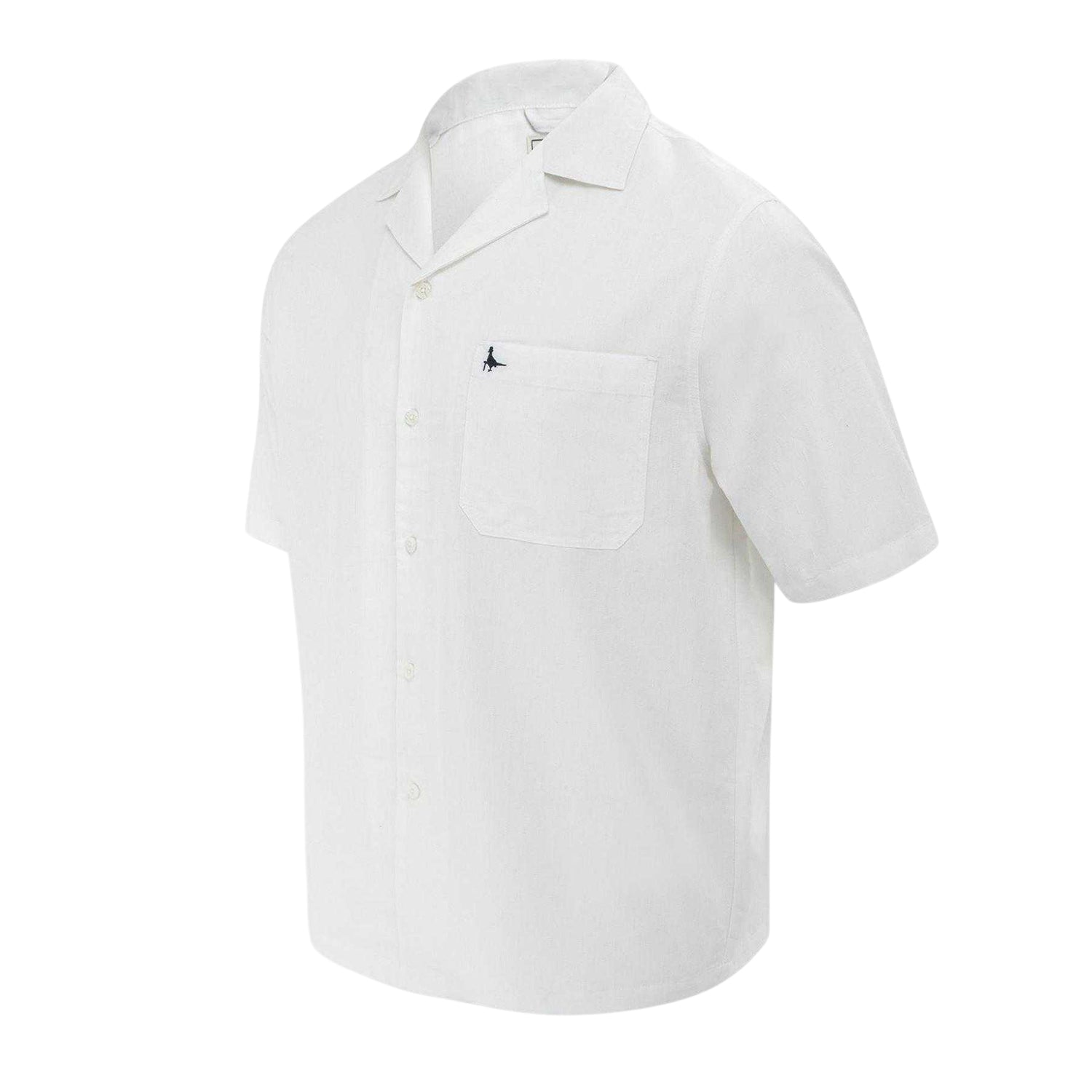 White - Side - Jack Wills Mens Patterned Short-Sleeved Shirt