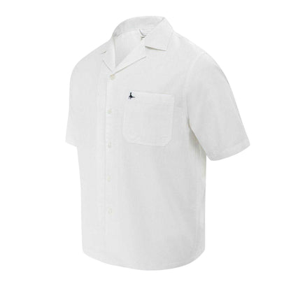 White - Side - Jack Wills Mens Patterned Short-Sleeved Shirt