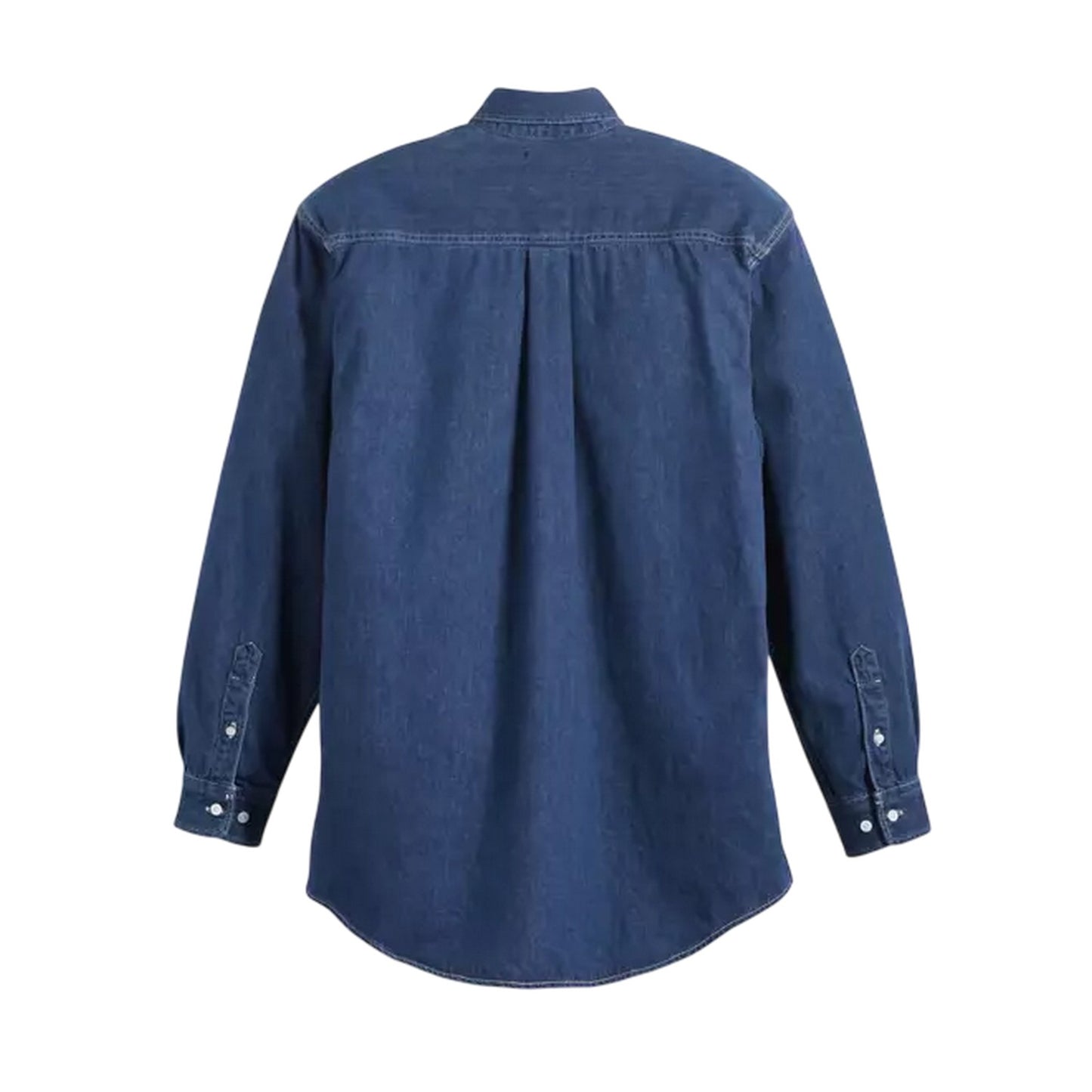 Indigo - Back - Levis Mens Classic Denim Chest Pocket Shirt