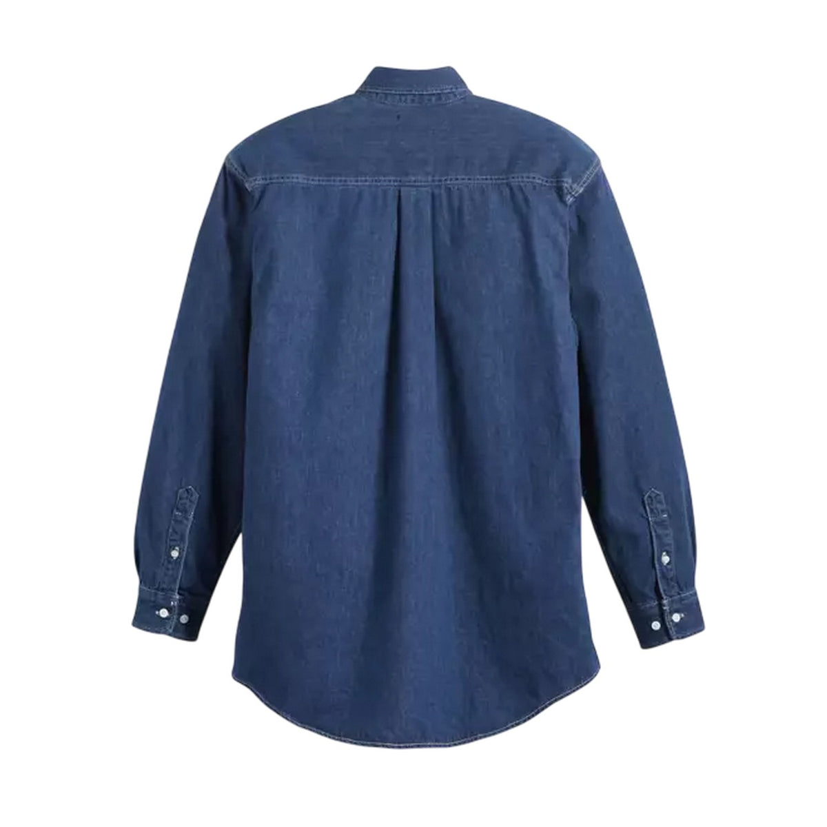 Indigo - Back - Levis Mens Classic Denim Chest Pocket Shirt