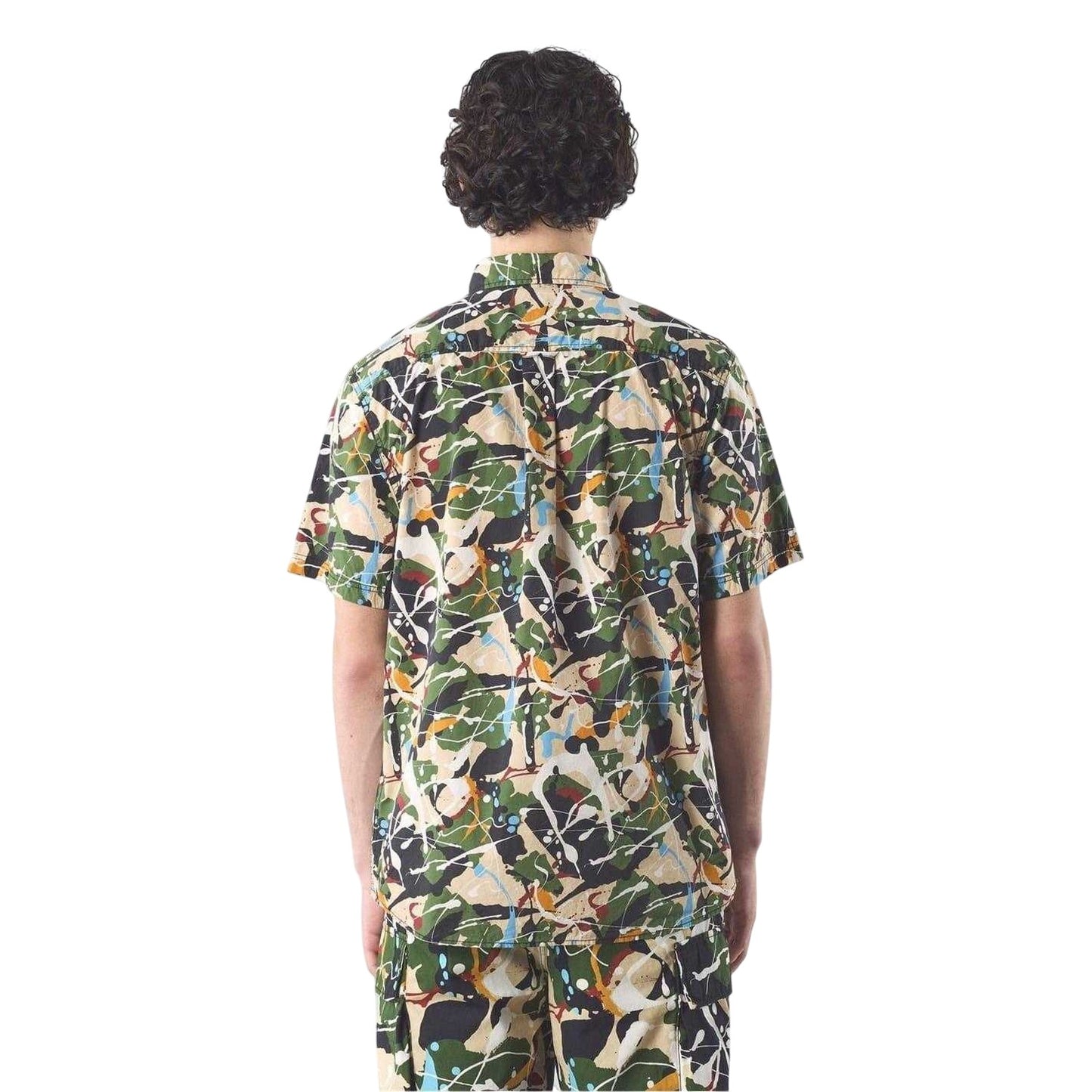 Multicoloured - Back - Pretty Green Mens Convergence Regular Shirt