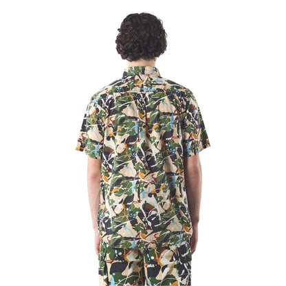 Multicoloured - Back - Pretty Green Mens Convergence Regular Shirt