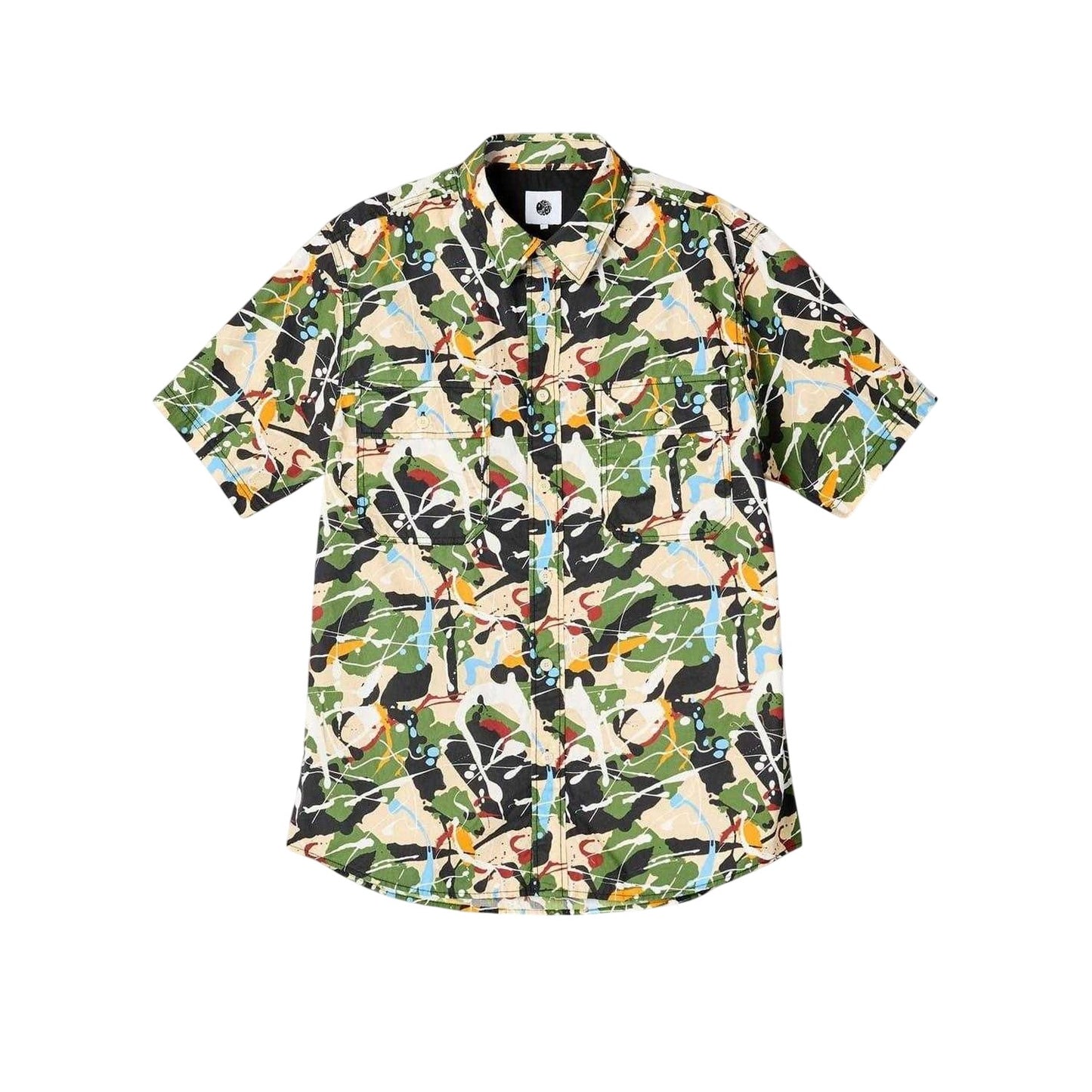 Multicoloured - Front - Pretty Green Mens Convergence Regular Shirt