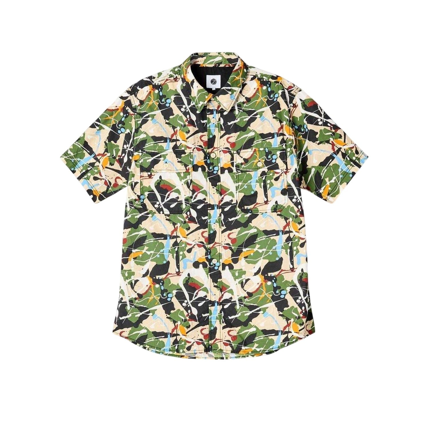Multicoloured - Front - Pretty Green Mens Convergence Regular Shirt