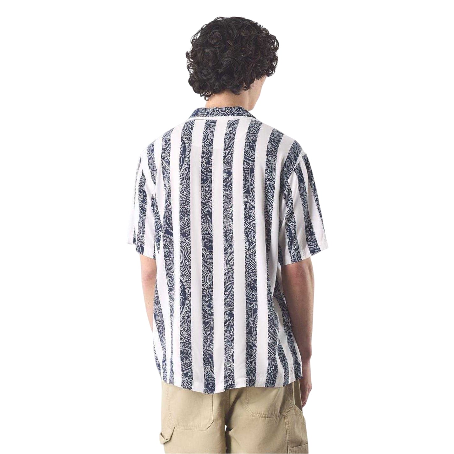 Navy - Back - Pretty Green Mens Marshall Regular Short-Sleeved Shirt