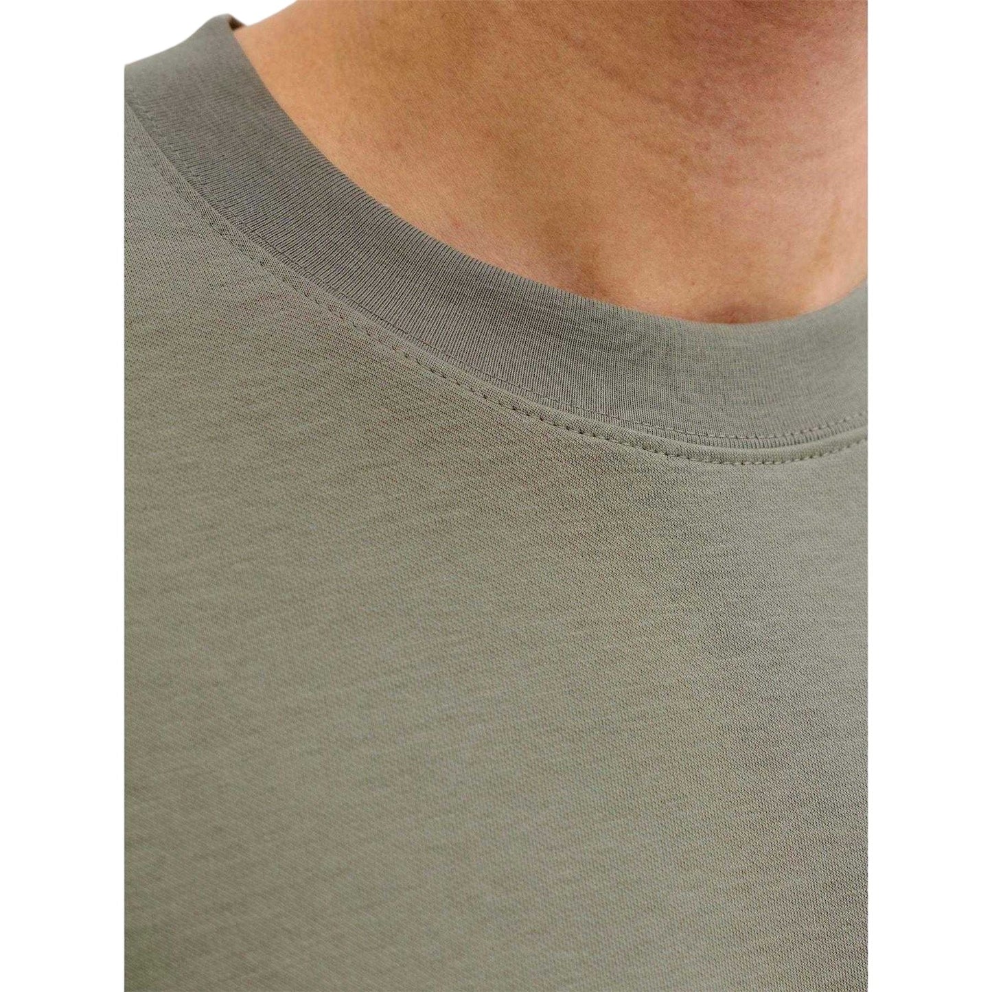 Vetiver - Side - Jack And Jones Mens Barron Crew Neck Oversized T-Shirt