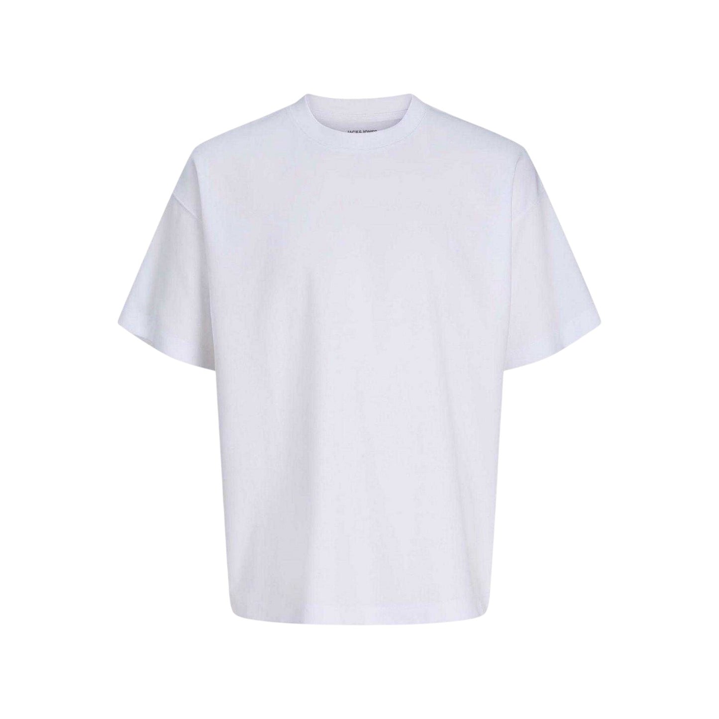 White - Front - Jack And Jones Mens Barron Crew Neck Oversized T-Shirt