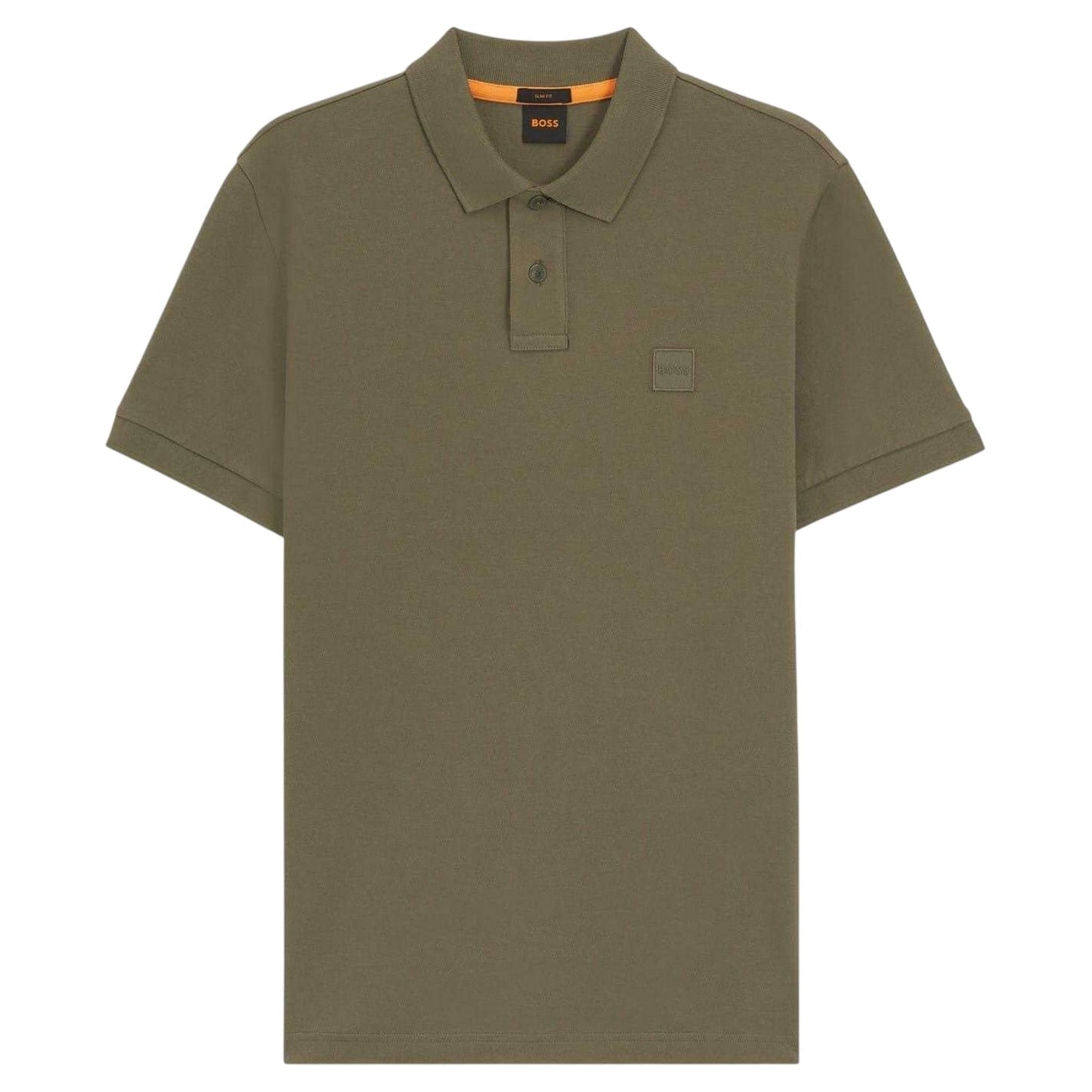 Green - Front - Boss Mens Passenger Box Logo Polo Shirt