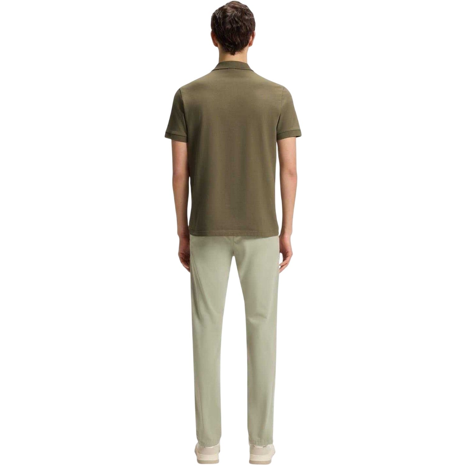 Green - Back - Boss Mens Passenger Box Logo Polo Shirt