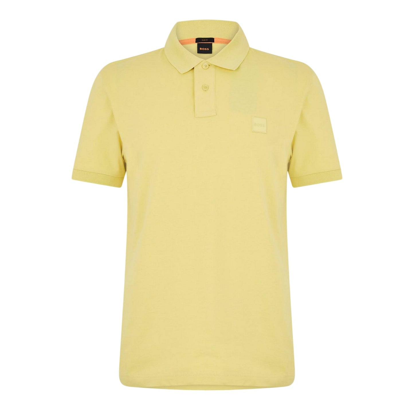 Light - Front - Boss Mens Passenger Box Logo Polo Shirt