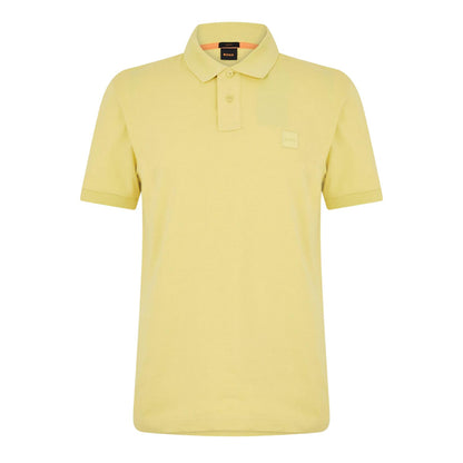 Light - Front - Boss Mens Passenger Box Logo Polo Shirt