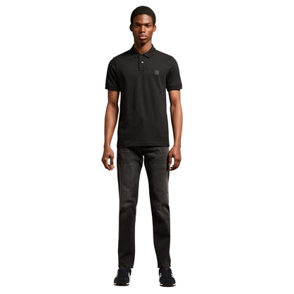 Black - Lifestyle - Boss Mens Passenger Box Logo Polo Shirt