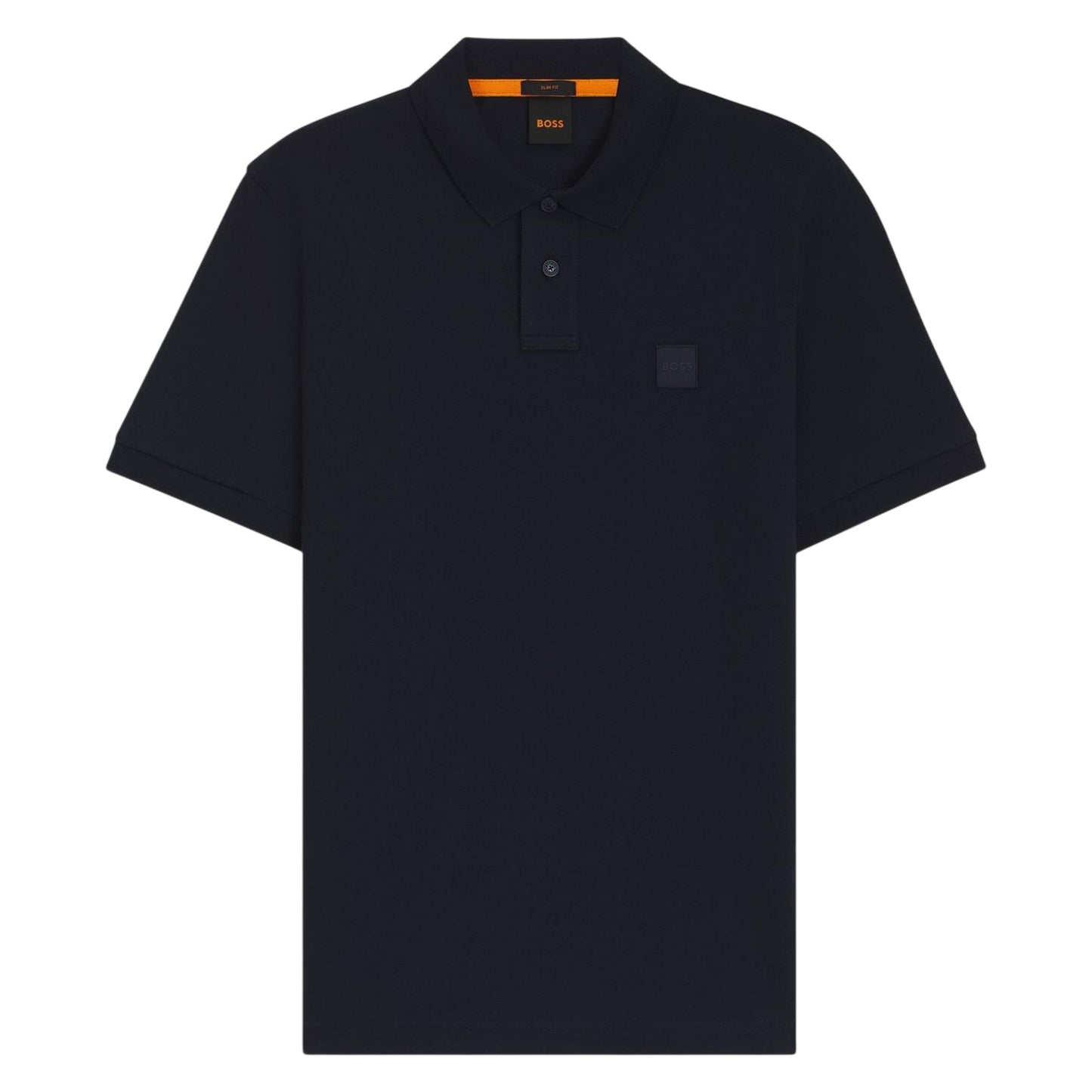 Navy - Front - Boss Mens Passenger Box Logo Polo Shirt